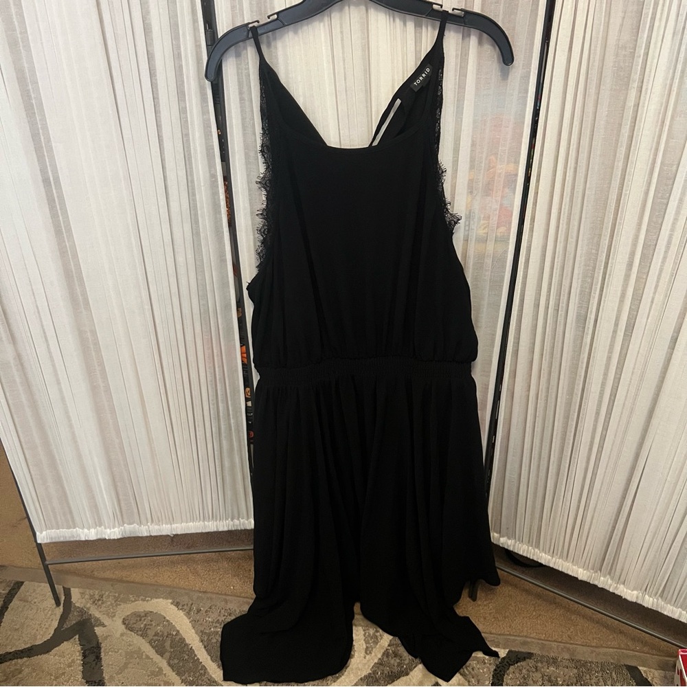 Torrid Black Lace Trim Dress